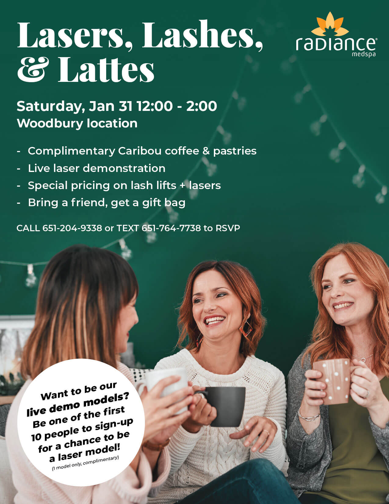 Lasers, Lashes, & Lattes